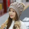 Women's Trendy Korean Style Knit Hat with Ear Protection - Warm, Versatile, Fashionable, Plus Velvet, Plus Thick, Perfect for Autumn and Winter