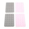 4pcs Silicone Suction Phone Case Easy To Use Multi Functional Phone Suction Grip Holder Pink Grey