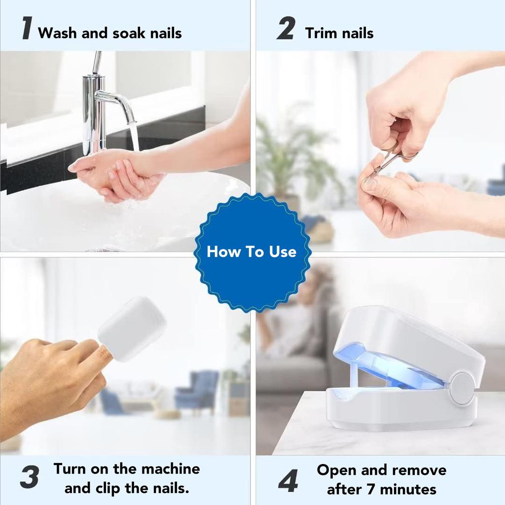 Nail Fungus Light High Efficiency Portable 400mAh Lithium Ion Battery Nail Fungus Cleaning Device for Home