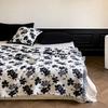 New Imitation Mink Fur Autumn Winter Warm Sofa Blanket High-end Flower Butterfly Jacquard Throw Blankets Warmth Shawl Blanket
