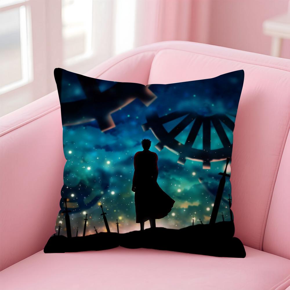 Anime S-Steins Gate Cushion Cover Comfortable Reversible Pillow Cover Ideal for Car Sofa Bedroom & Beyond