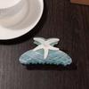 Colorful Starfish Hair Grab Large Acrylic Shark Clip Cute Pearl Hair Claw  Back Head