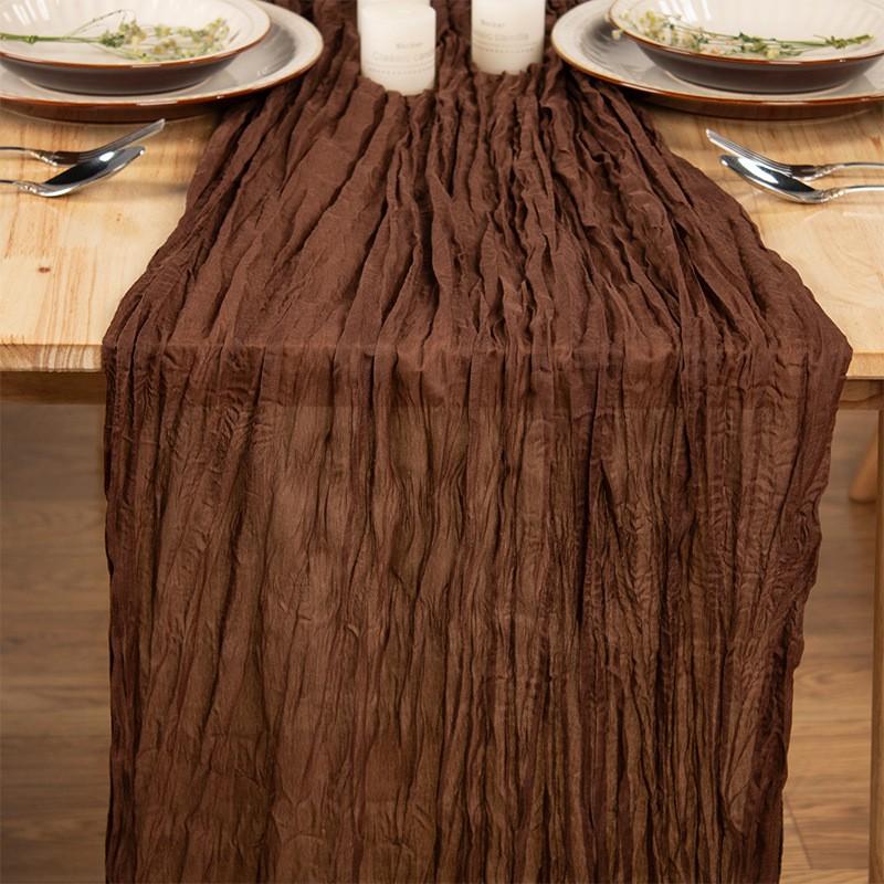 Sheer Voile Table Runner Wedding Birthday Party Decor
