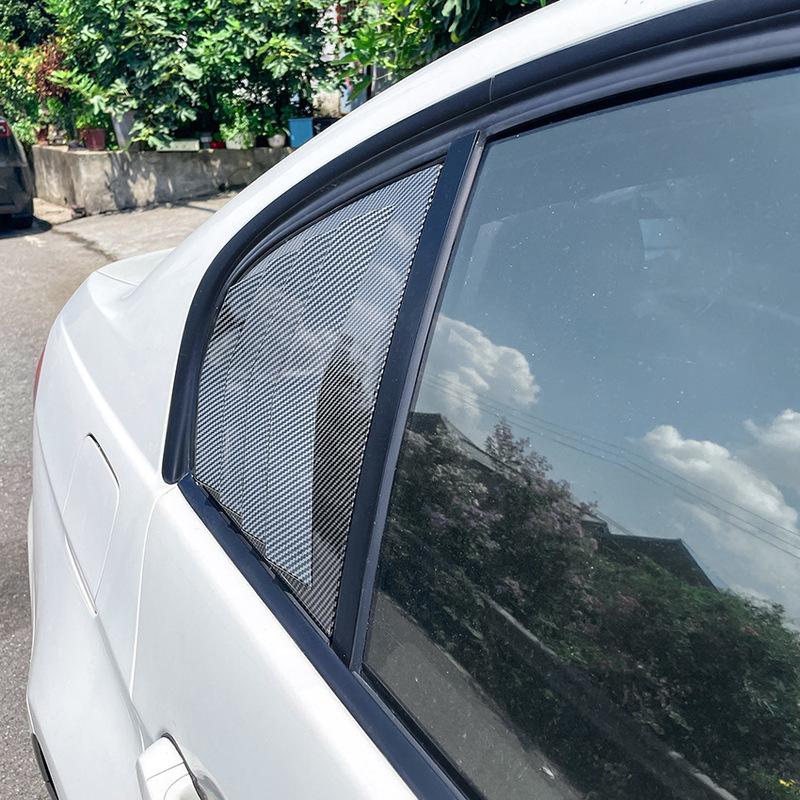 For BMW 3 Series E90 320i 330i 325i 318i M3 2005-2011 Car Side Window Spoiler Splitter Trim Rear Triangle Louver Window Sunshade