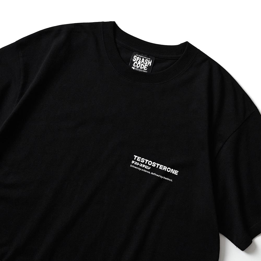 Seupeullaesikodeu Black Short Sleeve T-Shirt - Testosterone