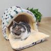 Slutet Vinter Plysch Varm Kattbo Jul Nyår Tryckt Hundbo Avtagbart Tvättbart Husdjursbo Slitstark Husdjursdyna
