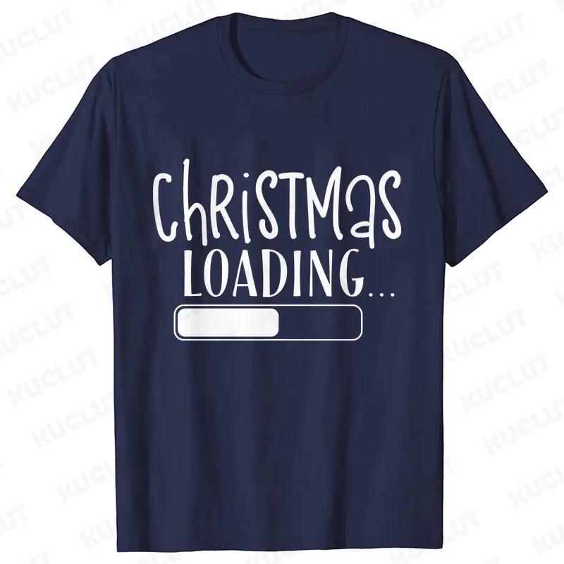 Kerst Laad Grafische T-shirt Dames Kleding Casual Korte Mouw T-shirts Gelukkig Nieuwjaar T-shirt Mode Vrolijk Kerstmis Y2k Tops