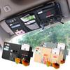 Car Sun Visor Organizer Glasses Clip Pocket Card Storage For Sportage Ceed Sorento Cerato Optima Picanto Rio Soul K5 StonicYJ1