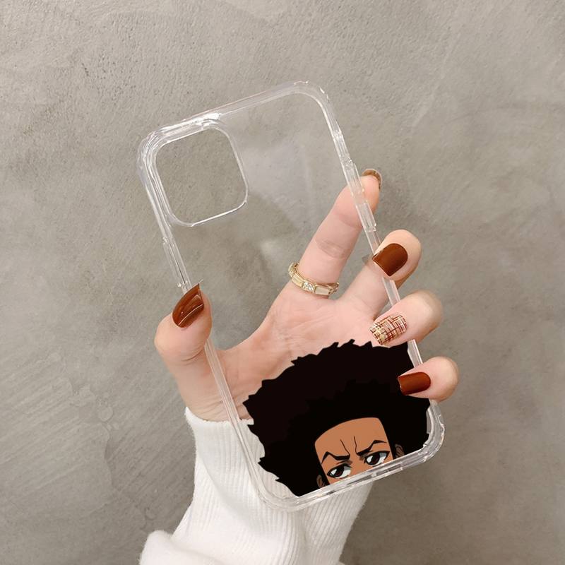 Huey Freeman Boondocks Phone Case for iPhone 11 12 13 mini pro XS MAX 8 7 6 6S Plus X 5S SE 2020 XR case