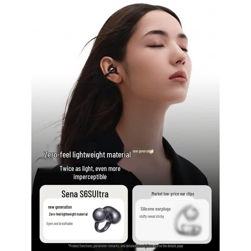 Saina S6S Ultra Ear Clip Bluetooth Earbuds