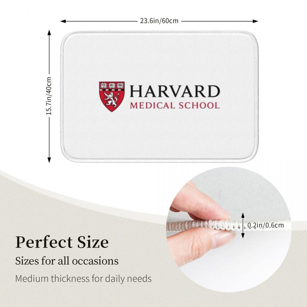 Harvard Medical School Doormat Washable Carpet Rug Kitchen Entrance Home Floor Mat for Bedroom Footpad Mats