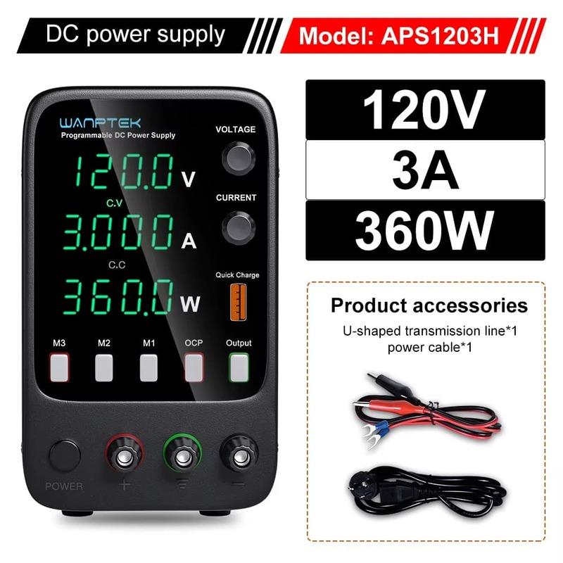 2025 Nový programovatelný DC napájecí zdroj WPS3010H Laboratorní údržba Pracovní stůl 30V 10A Regulátor napěťového proudu AC 220V