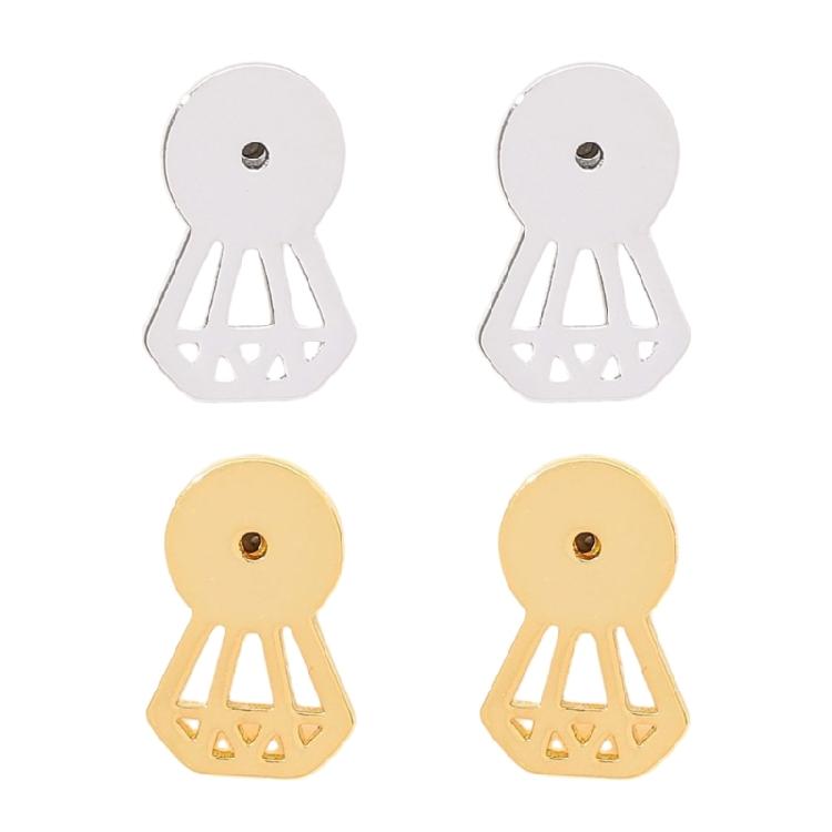 

4 шт. Застежки для сережек Запирающиеся части сережек Заглушки для сережек Форма бриллианта Аксессуары для украшений ушей Обеспечивающие повышенную стабильность белого золота