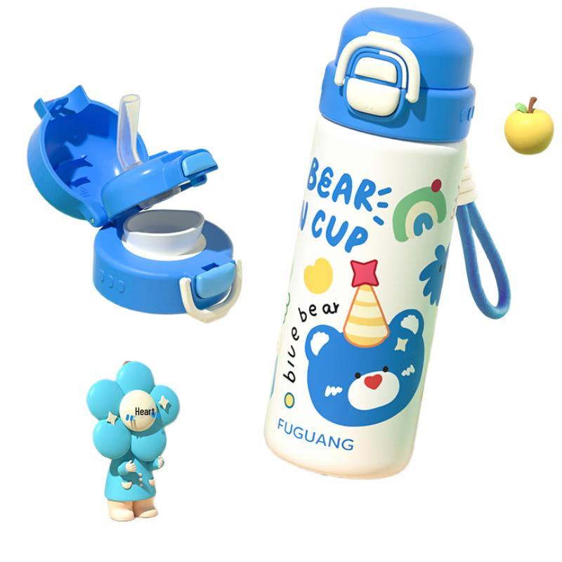 Fuguang 500ML Insulated Straw Water Bottle