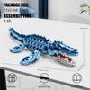 805 Teile Blaue Dinosaurier Bausteine Spielzeug Modell Mosasaurus Dinosaurier Zusammenbau Puzzle Steine Spielzeugsets Für Kinder Schmuck Geschenke