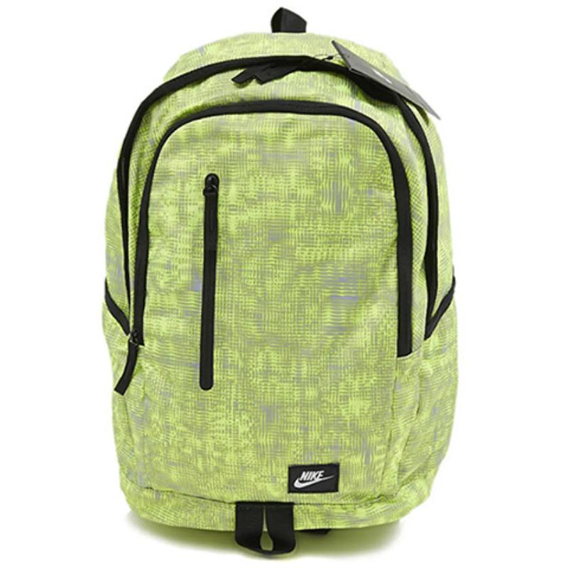 Nike Polyester Backpack Regular Unisex Light Green Casual