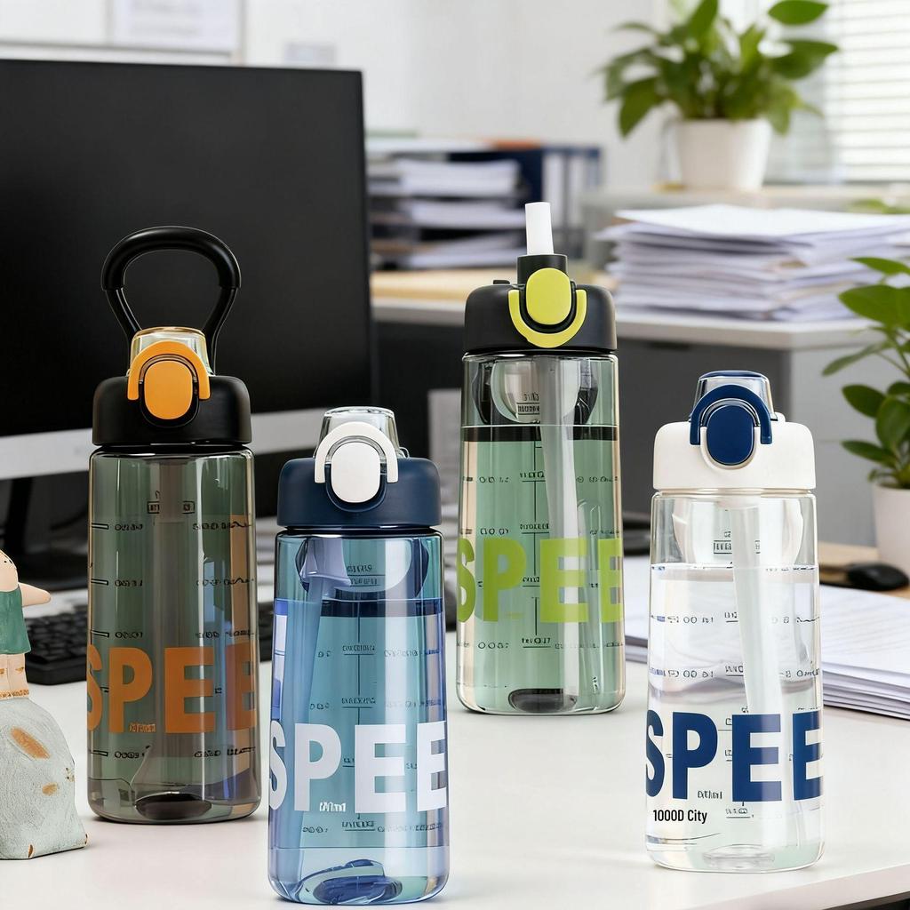 High-Temperature Resistant Portable Sports Water Bottle - Large Capacity, Drop-Proof for Men, Women, Students, and Children