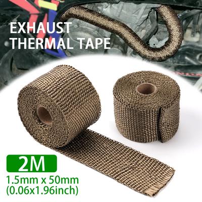 Carro e motocicleta tubo de escape isolamento térmico modificação alta temperatura resistente isolamento fibra pano