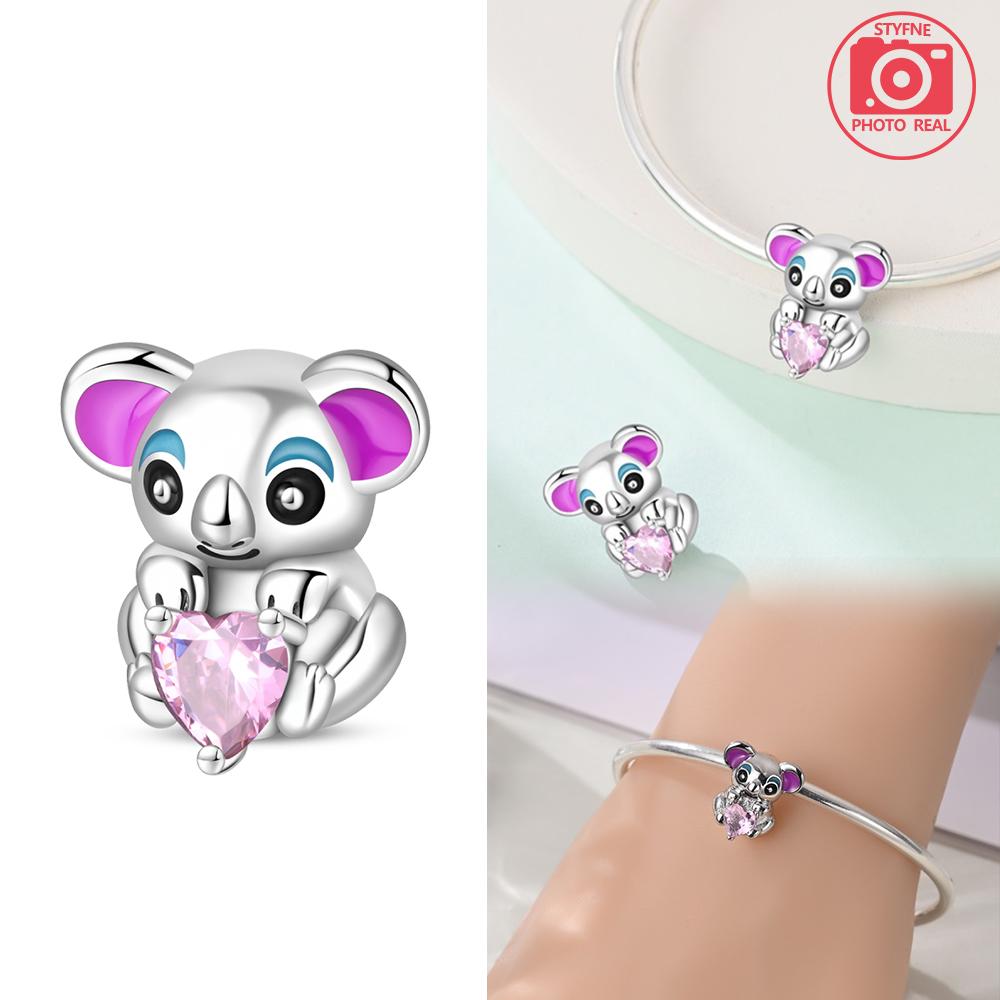 Charms Plata Copper Colors Cute Little Monster Bead Fit Original Bracelet Diy Fine Jewelry Gift For Women