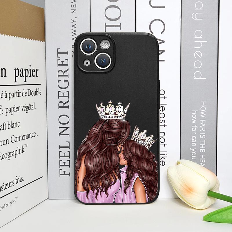 Fashion Family Girl Boy Super Mom Baby Phone Case for Iphone 16 15 12 11 14 13 Pro Max Cover for Iphone 7 8 Plus XR X XS SE2020