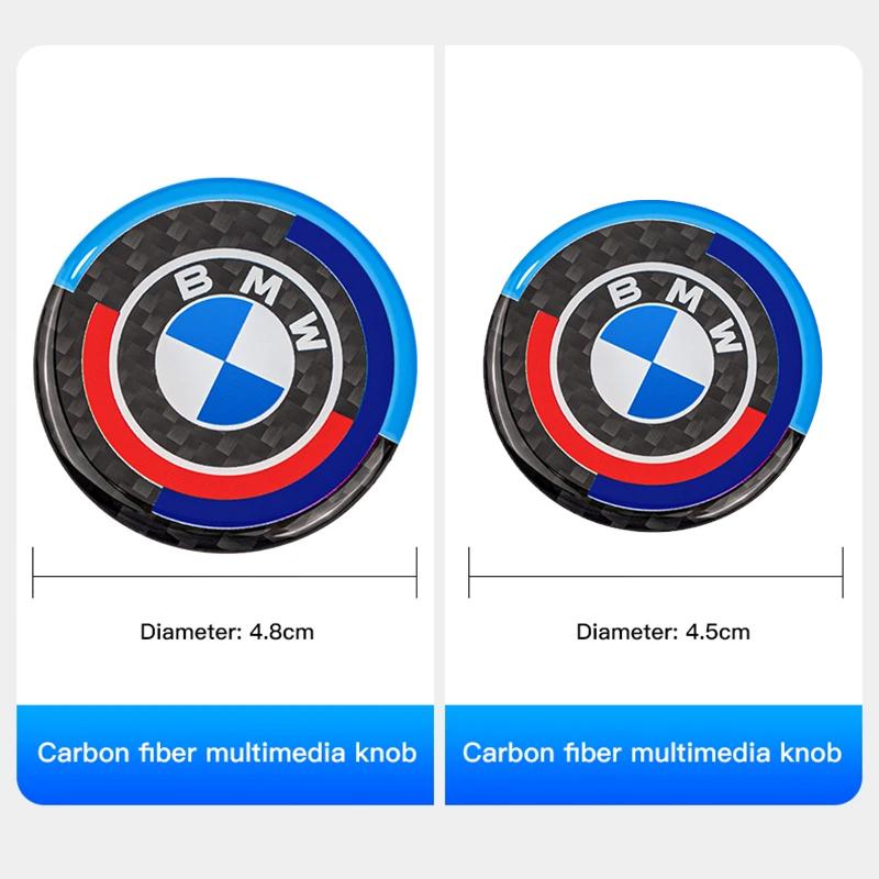 BMW Emblemi M Power per Auto Copri Pulsante Multimedia Manopola Trim Adesivi per BMW M G20 G30 F10 F40 F44 F34 F30 G01 G02 G05 G06 G07 F25