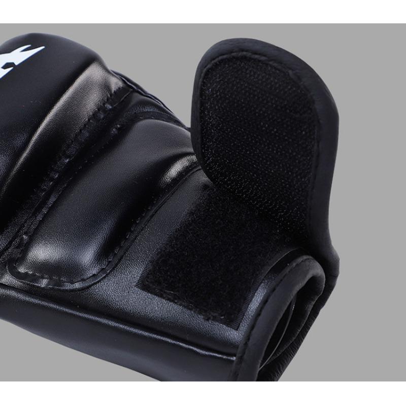 1Pair Professional Boxing Gloves Kick MMA Training Half-finger Gloves Karate Muay Thai Guantes De Boxeo Free Fight Glove