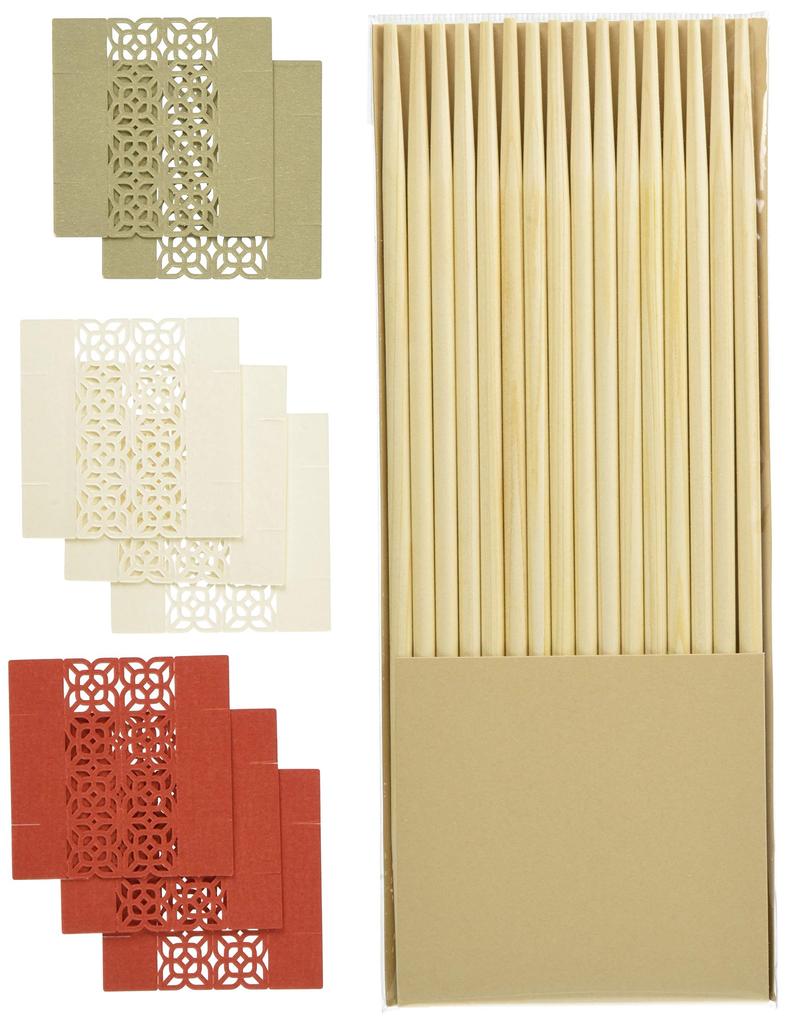 Cohana Chopstick Rests and Ornaments Set of 8 with Celebration Chopsticks (HD-902-GWR)