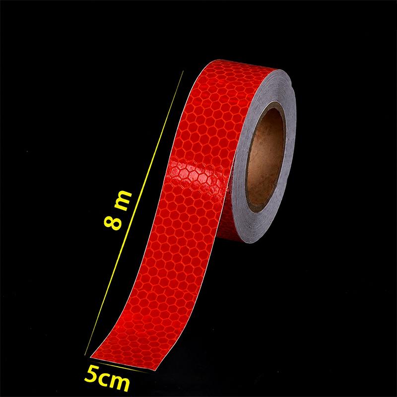 5cm width Reflective Tape 1/3/5/8m Safety Warning Sticker Reflector Protective Tape Strip Film for Trucks Auto Motorcycle VanPinstriping Tape 3