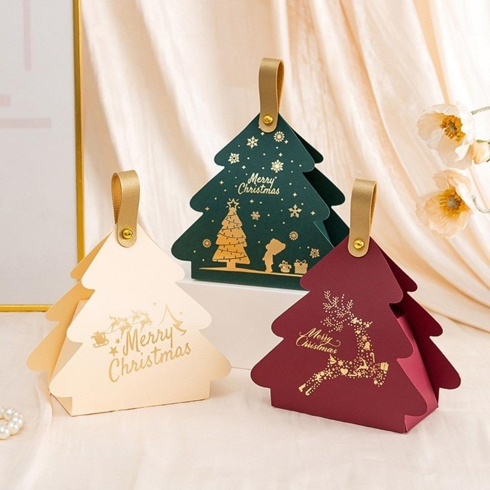 10PCS Compact Candy Gift Box Triangle Shape Party Favor Box New Gift Boxes with Handles  Party Favor