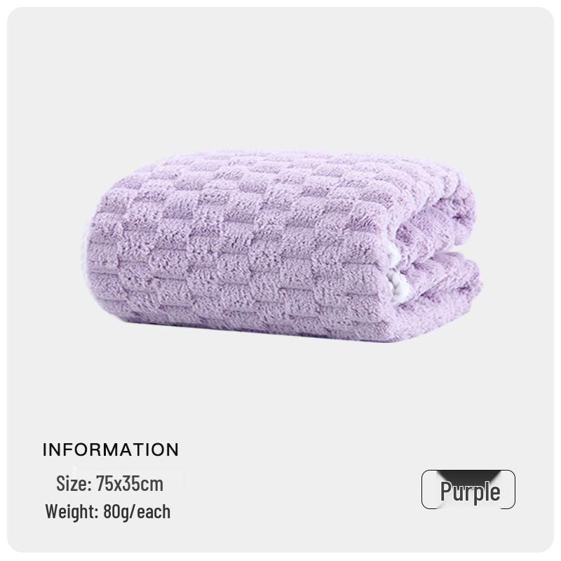 Quick-Dry Coral Fleece Face Towels for Home Use - Absorbent, No Shedding, Pure Cotton Bath Towels for Couples, New 2025 Style