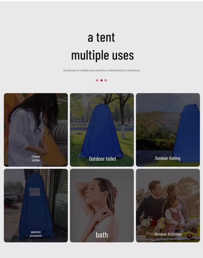 Tragbares Camping-Dusch- und Toilettenzelt - Outdoor-Privatsphäre-Unterstand