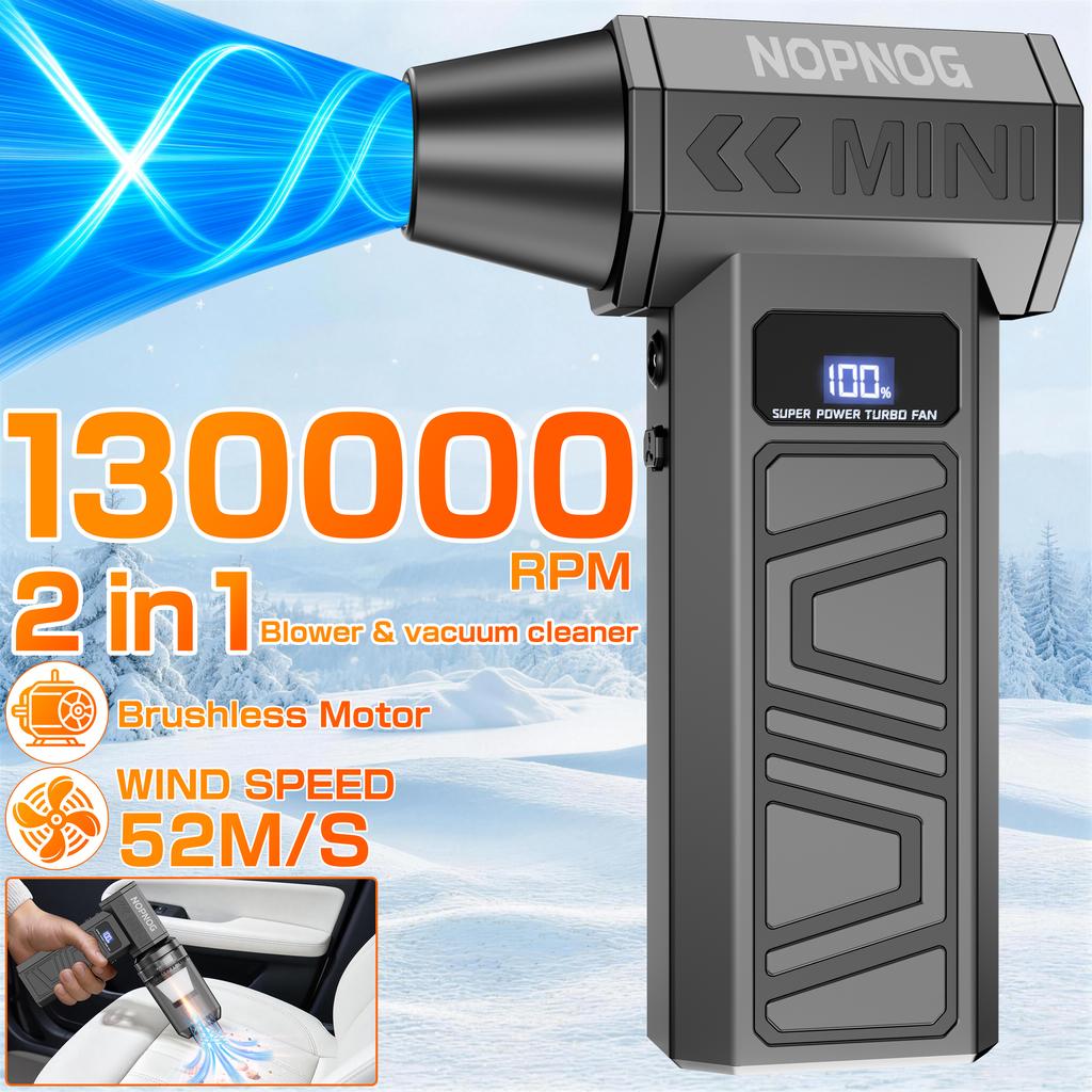 Multi-scenario Use Vacuum Cleaner Blow Snow Turbo Blower Jet Fan Cleaning Blowing Tool Auto Accessories Car Violent Fan Blow And Suction