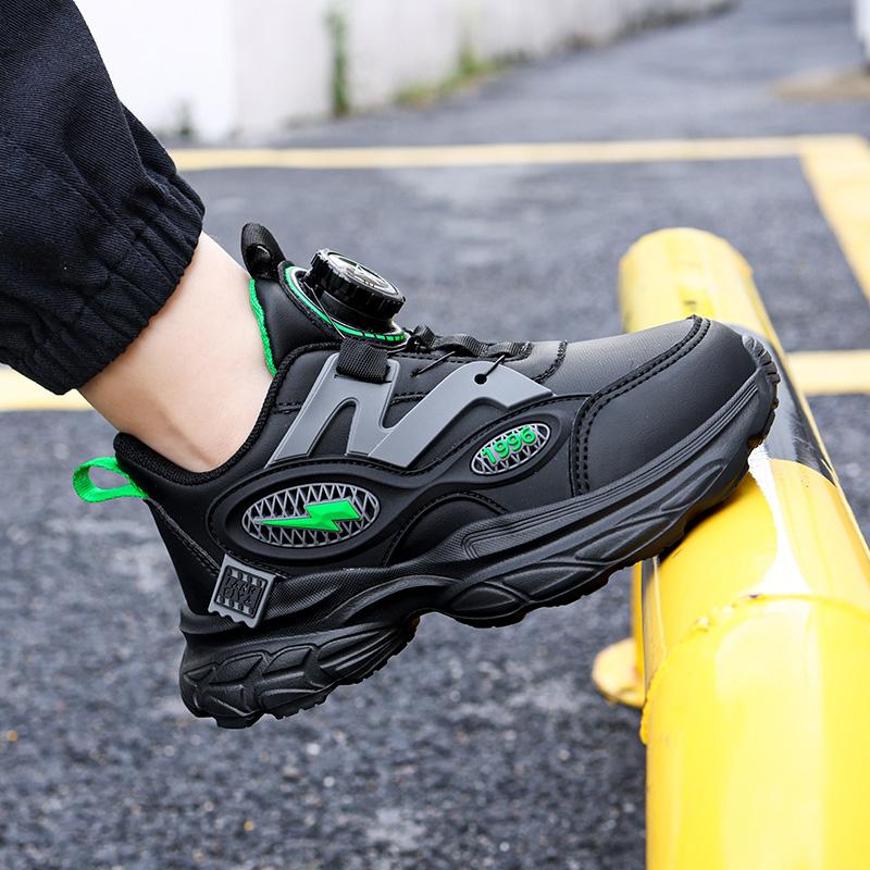 Children's Boys Running Shoes Lightweight Breathable Sports Sneakers for School Fashion Casual Walking Anti-Slip