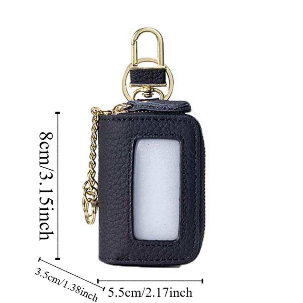 Exquisite Leather Car Key Pouch Portable Small Item Bag Shopping Hanging Coin Purse Lipsticks