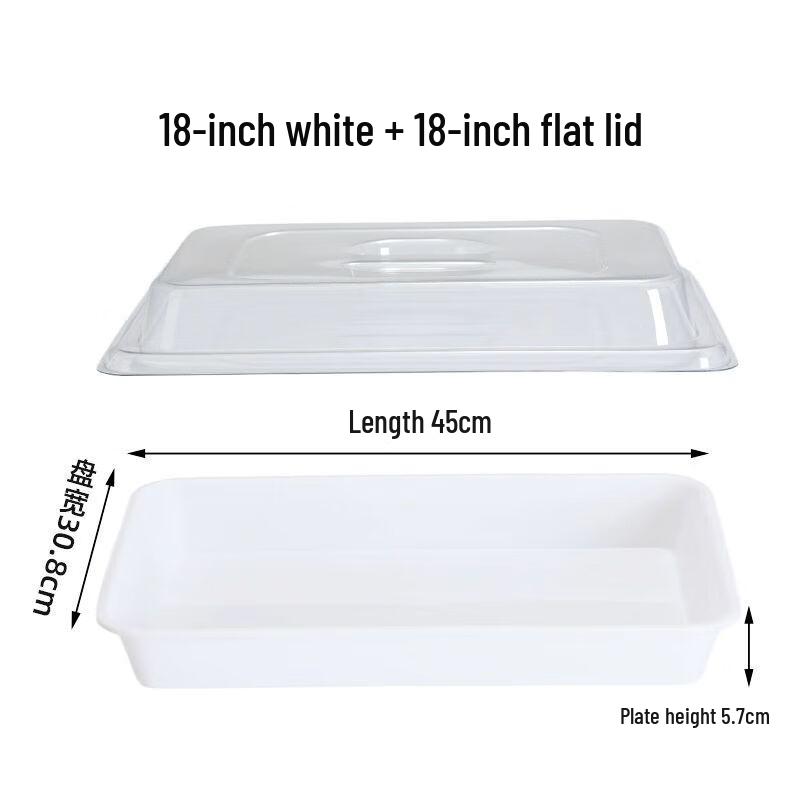 Deep Stainless Steel Rectangular Display Tray with Lid