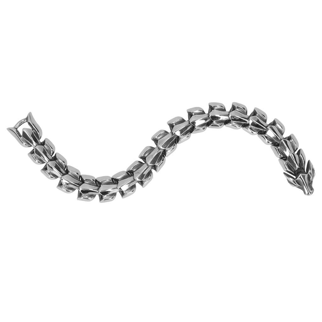 Keel Chain Link Bracelet Punk Style Wristband Retro Titanium Steel Bangle Decoration for Man