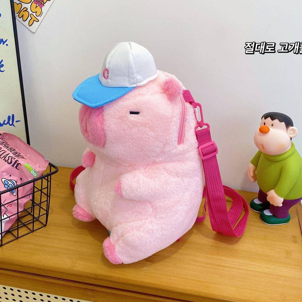 2023 Cute Capybara Plush Large Capacity Backpack for Women & Kids