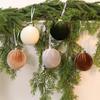 15pcs /Set Velvet-Covered Christmas Ball Ornaments