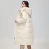 SNOWFLYING Women's Loose Fit Hooded Duck Down Jacket
