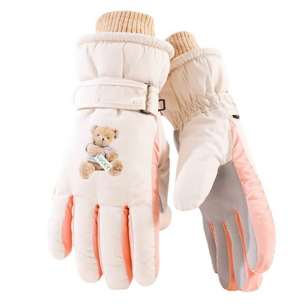 

Перчатки Bear Winter Warm Перчатки для вождения розовые Перчатки для мотоциклистов Теплые перчатки Защитная экипировка Style 1