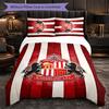 Biancheria da letto a tema Sunderland Set 3 pezzi Copripiumino Biancheria da letto decorativa per camera da adolescente Decorazione per la casa