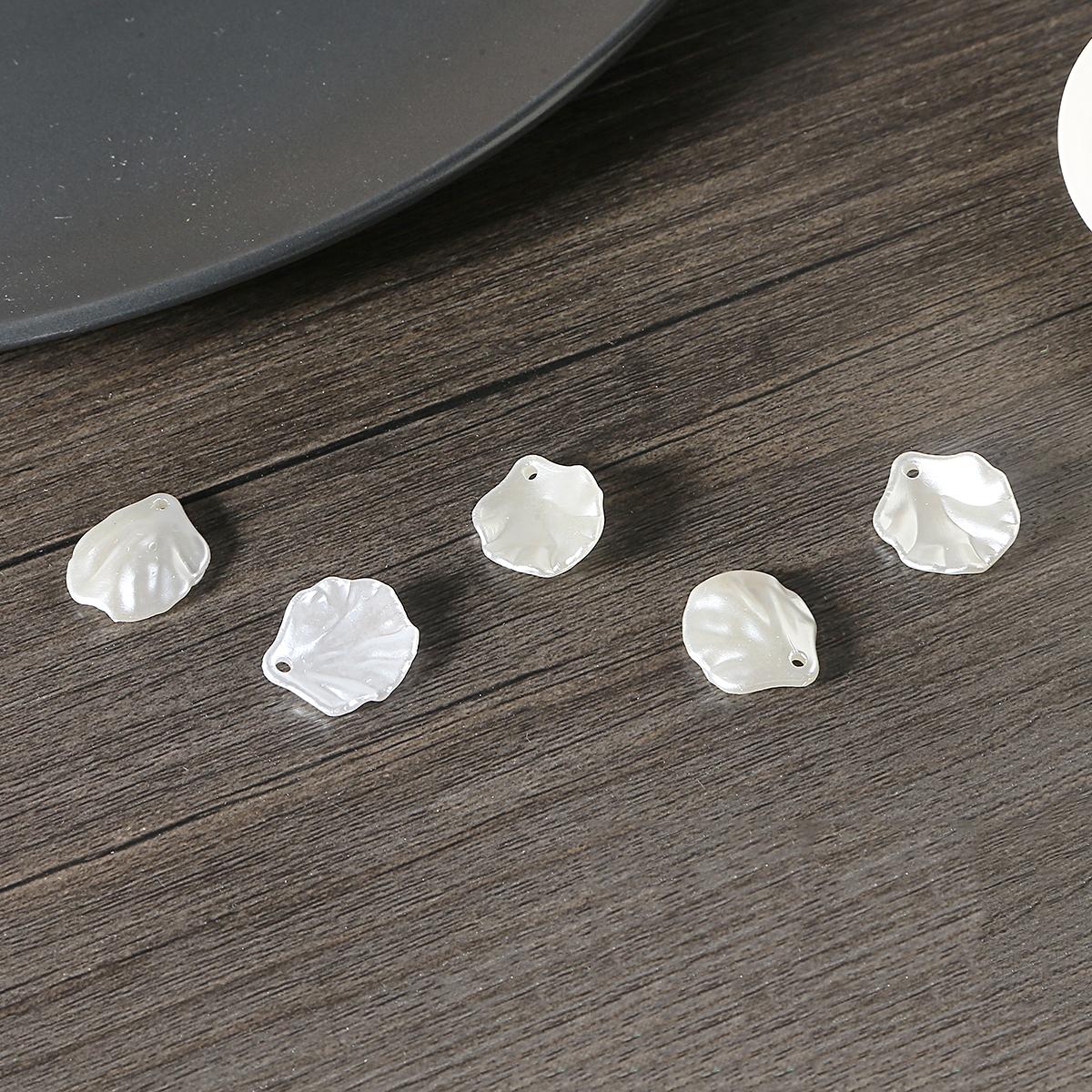 

ABS имитация жемчужной оболочки Шарм DIY пластиковые акриловые бусины для изготовления ювелирных изделий 15×17mm слоновая кость