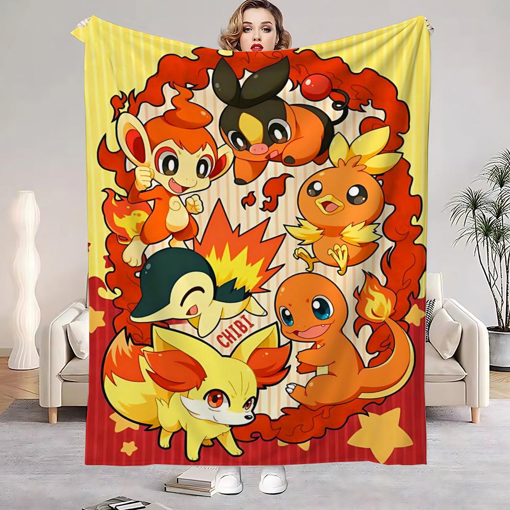 Cushion Blanket Sofa Winter Kawaii Pokepokes Bedroom Decoration Bedspread on the Bed Fluffy Soft Blankets Home Throw Warm Knee