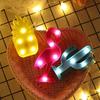 Night Light 3D Pineapple Shape Christmas Decor Cactus Flamingo Cartoon Light for Home