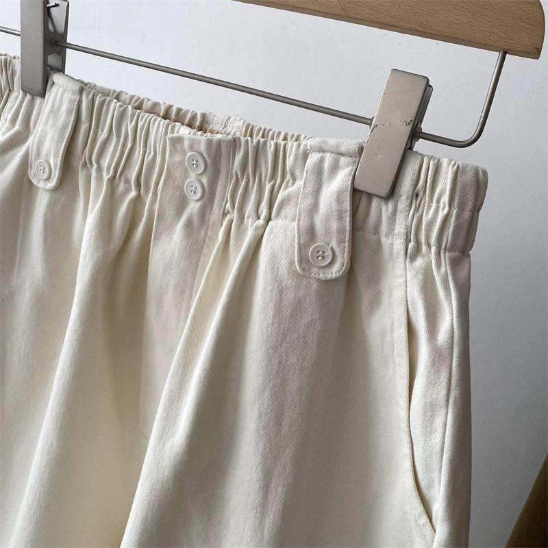 Plus Size Women's High Waist Cropped Harem Pants - Spring Style, Elastic Waist, Loose Casual Fit