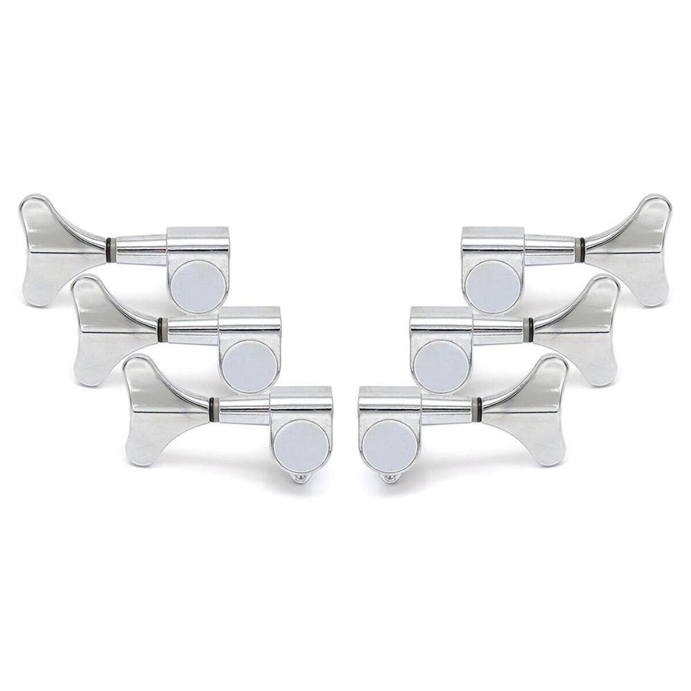 

3L3R Fish Tail Style 6 Strings Bass Machine Heads Tuners Tuning pegs for Bass Guitar Accessories(5 Colors)