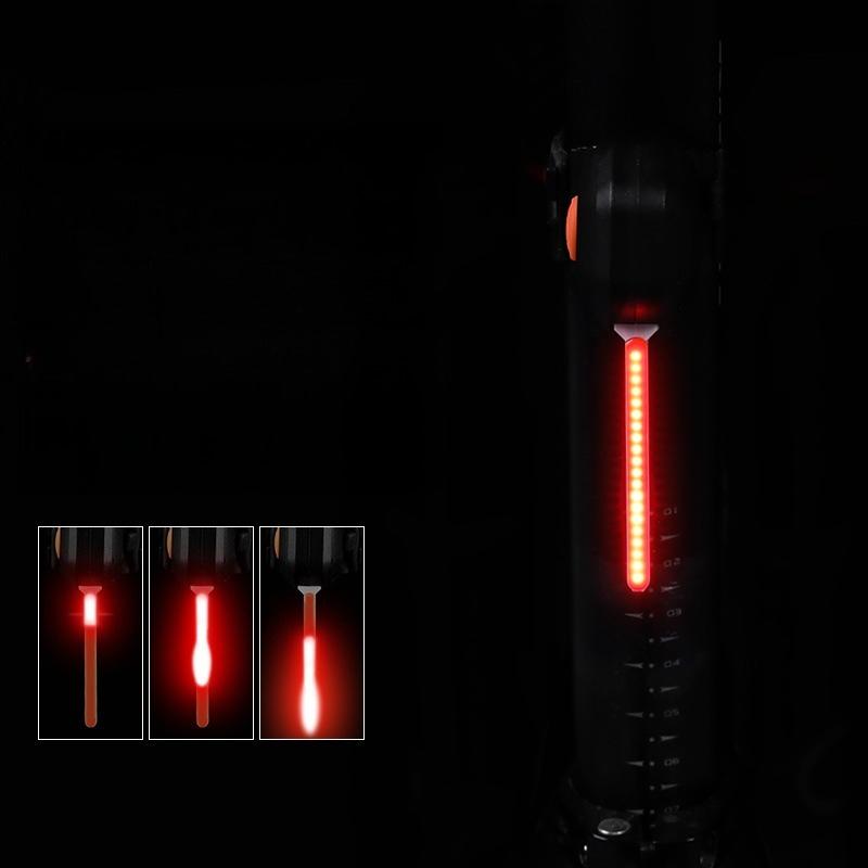 New Bicycle Flow Tail Light Night Riding Safety Indicator Light Mountain Bike Road Bike Creative High Brightness Warning Light