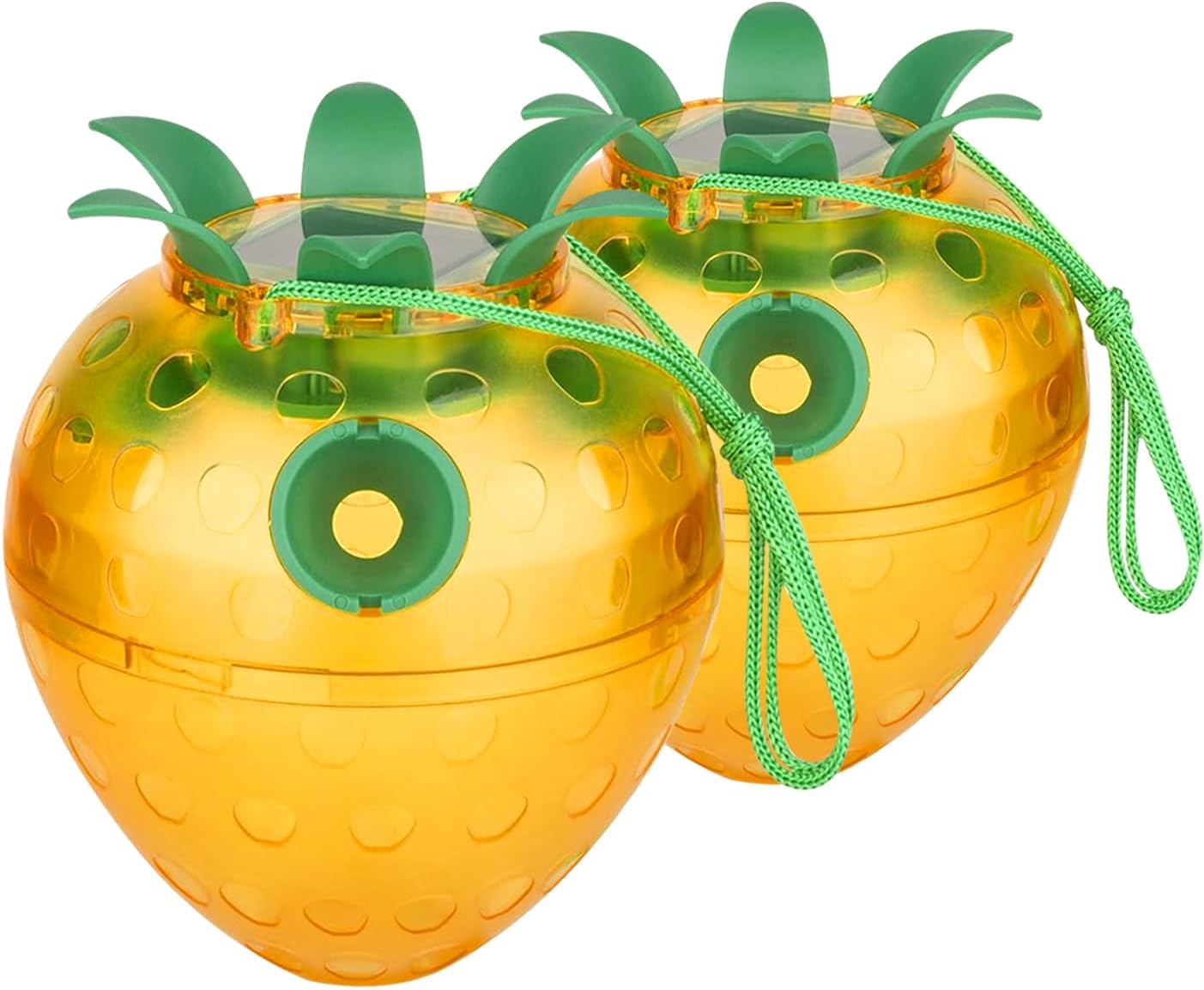 

Набор из 2 ловушек для ос, Подвесные ловушки для ос для улицы, Ловушка для ос на солнечной батарее со светодиодной подсветкой, Многоразовая подвесная уличная ловушка для шершней и желтых жакетов 2PCS