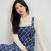Laengsseon Ls_Blue Plaid Slip Dress