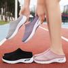 Women Closed Toe Slippers Breathable Slip On Slides Soft Sole Casual Outdoor Shoes Solid Color Versatile
